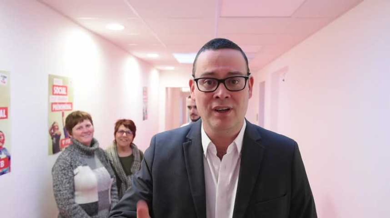 Liège : Raoul Hedebouw présente les têtes de listes pour les élections de 2019