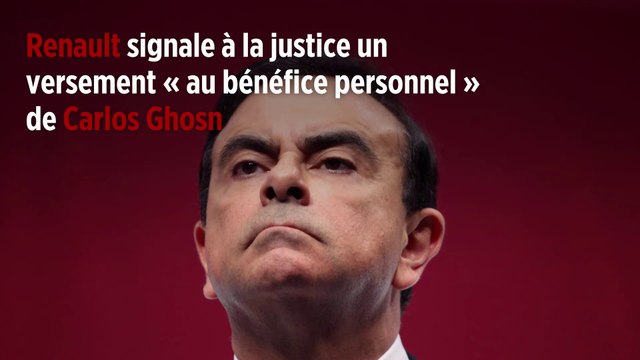 Renault signale à la justice un versement « au bénéfice personnel » de Carlos Ghosn