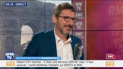 Pour Matthieu Orphelin, quitter le groupe LaRem était "difficile, mais il faut avancer"