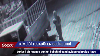 5 günlük bebeğini cami avlusuna böyle bıraktı