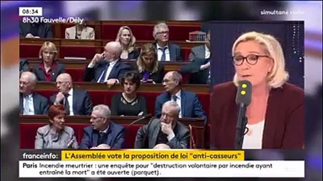 Marine Le Pen invitée de France Info TV (06/02/19)