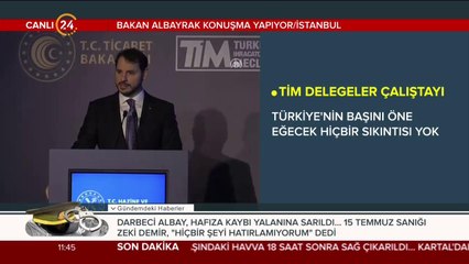 Berat Albayrak konuşuyor