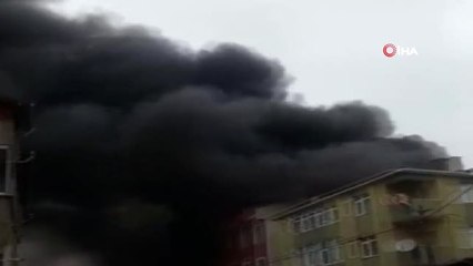 Sancaktepe'de Tekstil Atölyesi Alev Alev Yandı