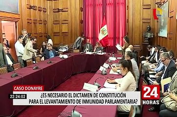 Caso Donayre: ¿es necesario dictamen de Constitución para levantar inmunidad parlamentaria?