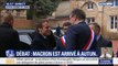 Débat national: Emmanuel Macron vient d'arriver à Autun et va échanger avec les élus locaux