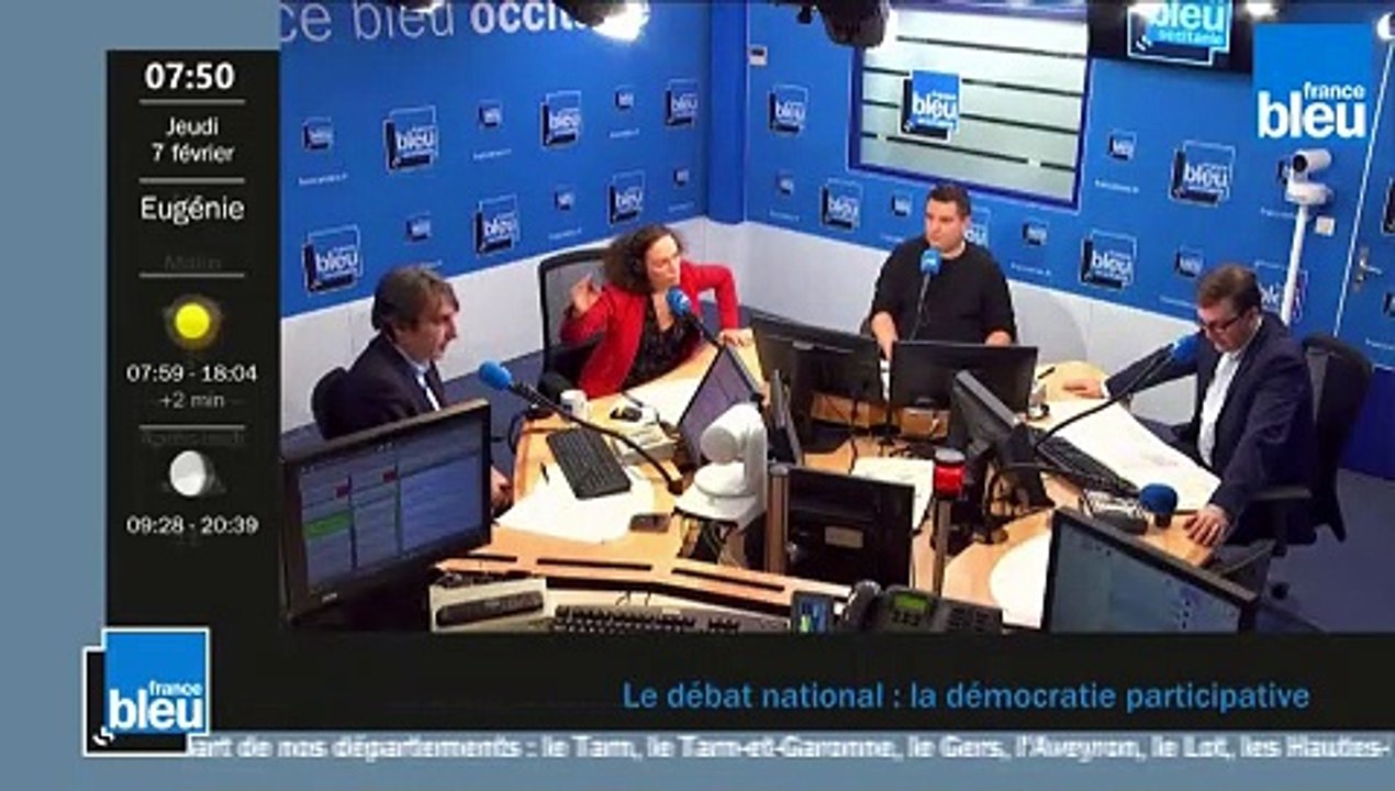 Le débat sur la démocratie participative sur France Bleu Occitanie