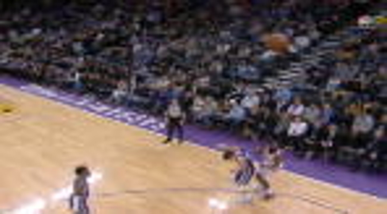 Harden rains down three-pointer and draws foul