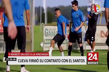 Christian Cueva firmó por Santos FC y mandó este saludo