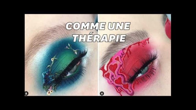 Sa passion pour le maquillage lui fait oublier les moments difficiles
