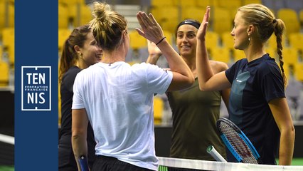 Fed Cup Belgique France la minute bleue n°2 : au travail !
