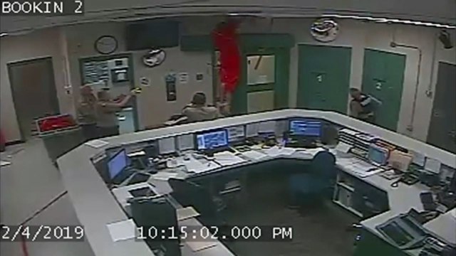 Watch Shocking Moment Inmate Falls Through Ceiling During Failed Escape Attempt