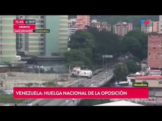 Huelga nacional de la oposición en Venezuela