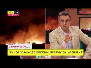 Córdoba: Hizo un asado y quemó 100 hectáreas