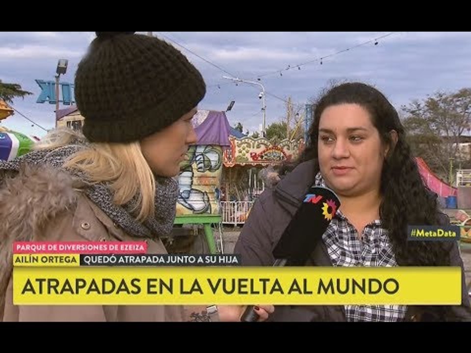 Quedaron atrapadas en una atracción del parque de diversiones de Ezeiza