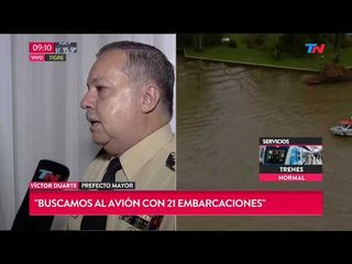 4 días sin rastro del avión perdido tras despegar de San Fernando