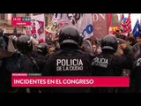 Incidentes frente al Congreso por la protesta de Pepsico