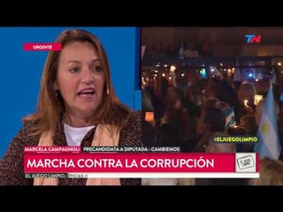 Marcela Campagnoli: "Los que se robaron el país siguen caminando por la calle"