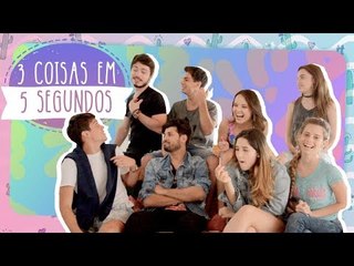 TEAM LARI X TEAM LEO CIDADE - 3 COISAS EM 5 SEGUNDOS