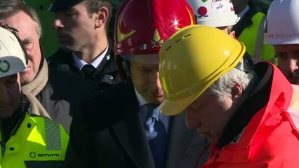 Comienza el desmantelamiento del puente derrumbado de Génova