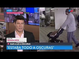 San Luis: Dió a luz en el hospital a oscuras