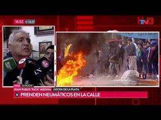 Tensión en la sede de UOCRA en La Plata