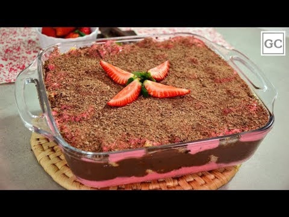 Pavê de morango com chocolate | Receitas Guia da Cozinha