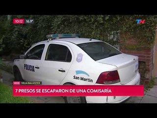 Fuga de presos en Villa Ballester: Separaron a 3 policías