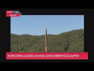 Corea del Norte lanzó un misil que sobrevoló Japón