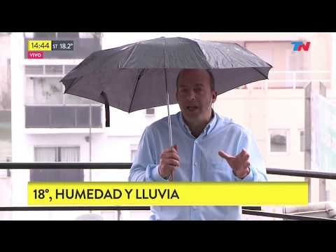 Sigue la lluvia y refresca en Buenos Aires