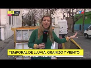 Diluvio, granizo y destrozos en La Plata