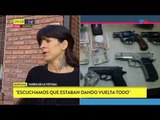 Un bolso con armas y dinero en plena calle