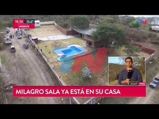 Milagro Sala ya está en la casa donde cumplirá su arresto domiciliario