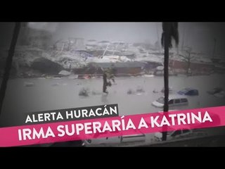 El huracán Irma ya es categoría 5 y tocó tierra en el Caribe