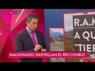 Caso Maldonado: Rastrillan el río Chubut