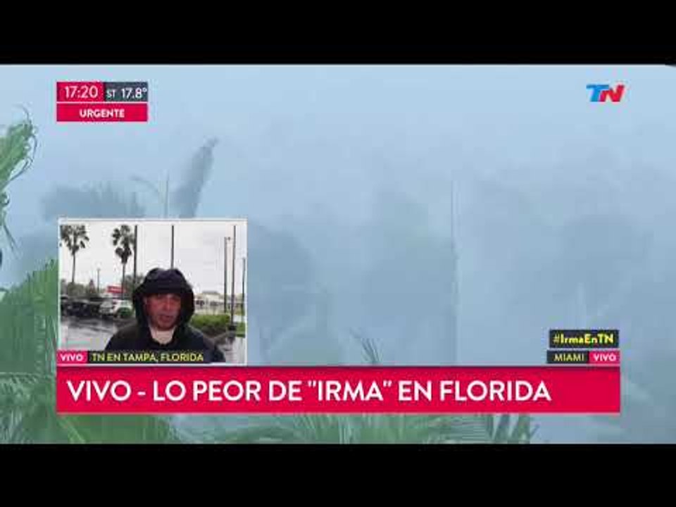 Así tocó tierra Irma en Naples, Florida
