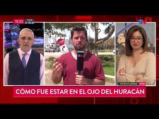 Canaletti preocupado por José Bianco durante el huracán Irma