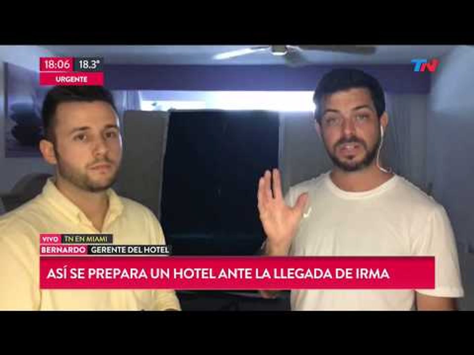 Huracán Irma: Evacuan al equipo de TN del hotel