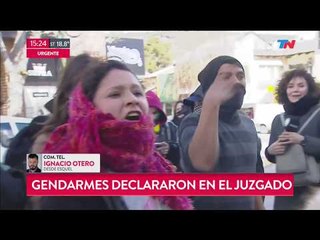 Maldonado incidentes en el juzgado de Esquel