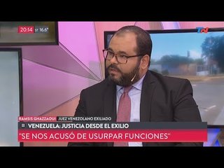 Nelson Castro habló con un juez venezolano exiliado