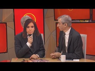 Nelson K hace practicar a Nelson Castro cómo entrevistar a Cristina