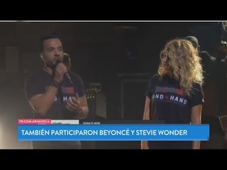 Luis Fonsi cantó por las victimas del huracán Irma