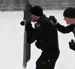 Police shootingю Shootout avec la police.