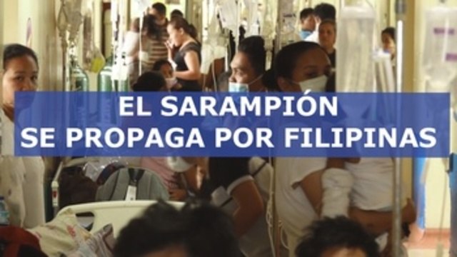 El sarampión se propaga por Filipinas