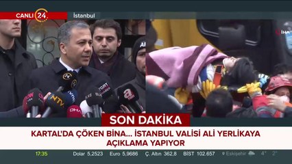 Kartal'da çöken bina