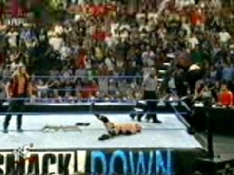 WWE - Jeff hardy nails a Swanton Bomb on Mike Awesome to bec