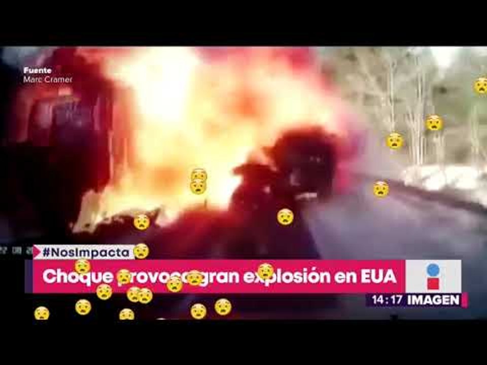 Choque en carretera provoca gran explosión ¡pero nadie pierde la vida! | Noticias con Yuriria