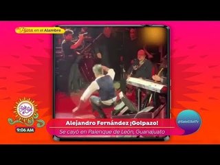 Caída de Alejandro Fernández en pleno concierto | De Primera Mano