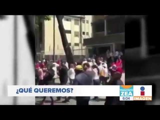 Niño venezolano apoya marcha contra Maduro desde su ventana | Noticias con Francisco Zea