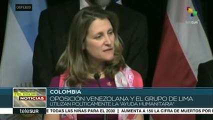 Oposición venezolana busca provocar tensiones con “ayuda humanitaria"