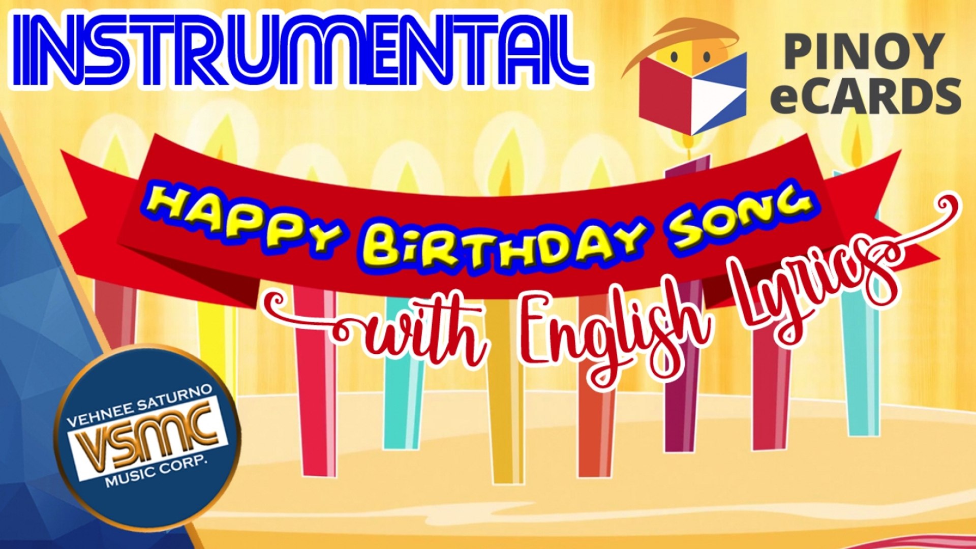 VSMC Singers - Happy Birthday Song (Instrumental) - with English Lyric Guide